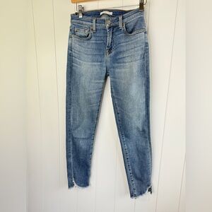 7 For All Mankind Light Blue Cropped Jeans Size 25